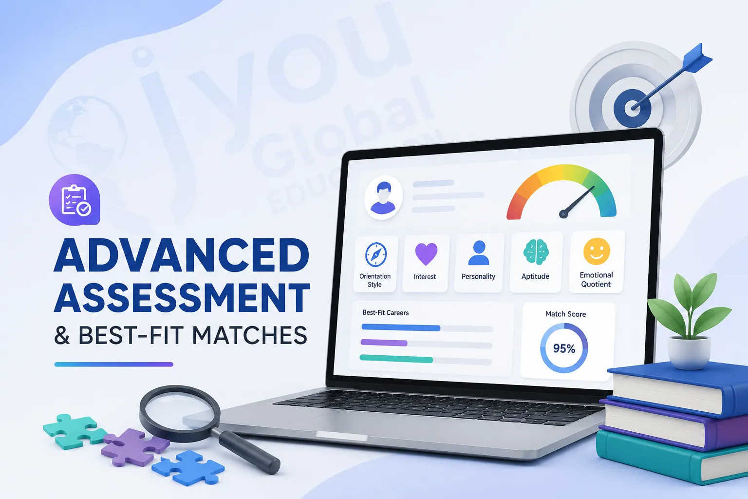 Advanced assessment and best-fit career matching report