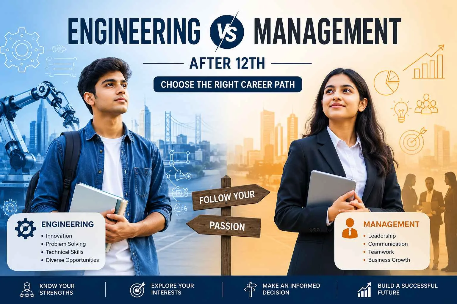 Engineering vs Management After 12th: Which Career Path Should You Choose?