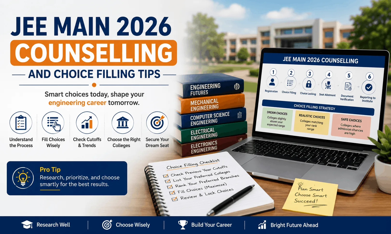 JEE Main 2026 Counselling and Choice Filling Tips