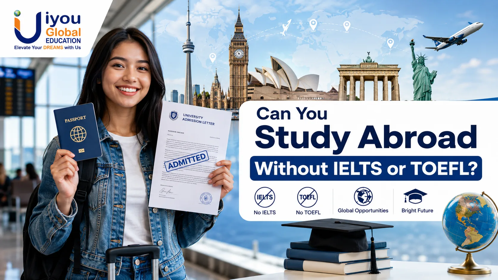Can You Study Abroad Without Taking IELTS or TOEFL?