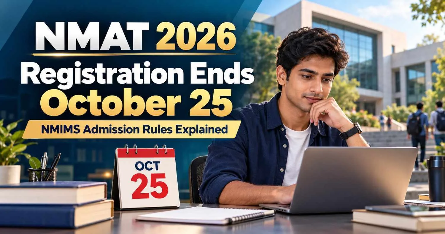 NMAT 2026 Registration Last Date Extended to October 25: NMIMS First Attempt, Step 2 & Test Mode Rules Explained