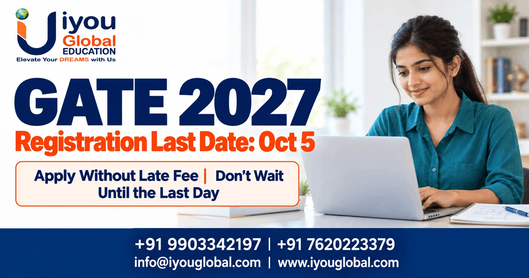 GATE 2027 Registration Closes Oct 5 Without Late Fee @ Apply Now