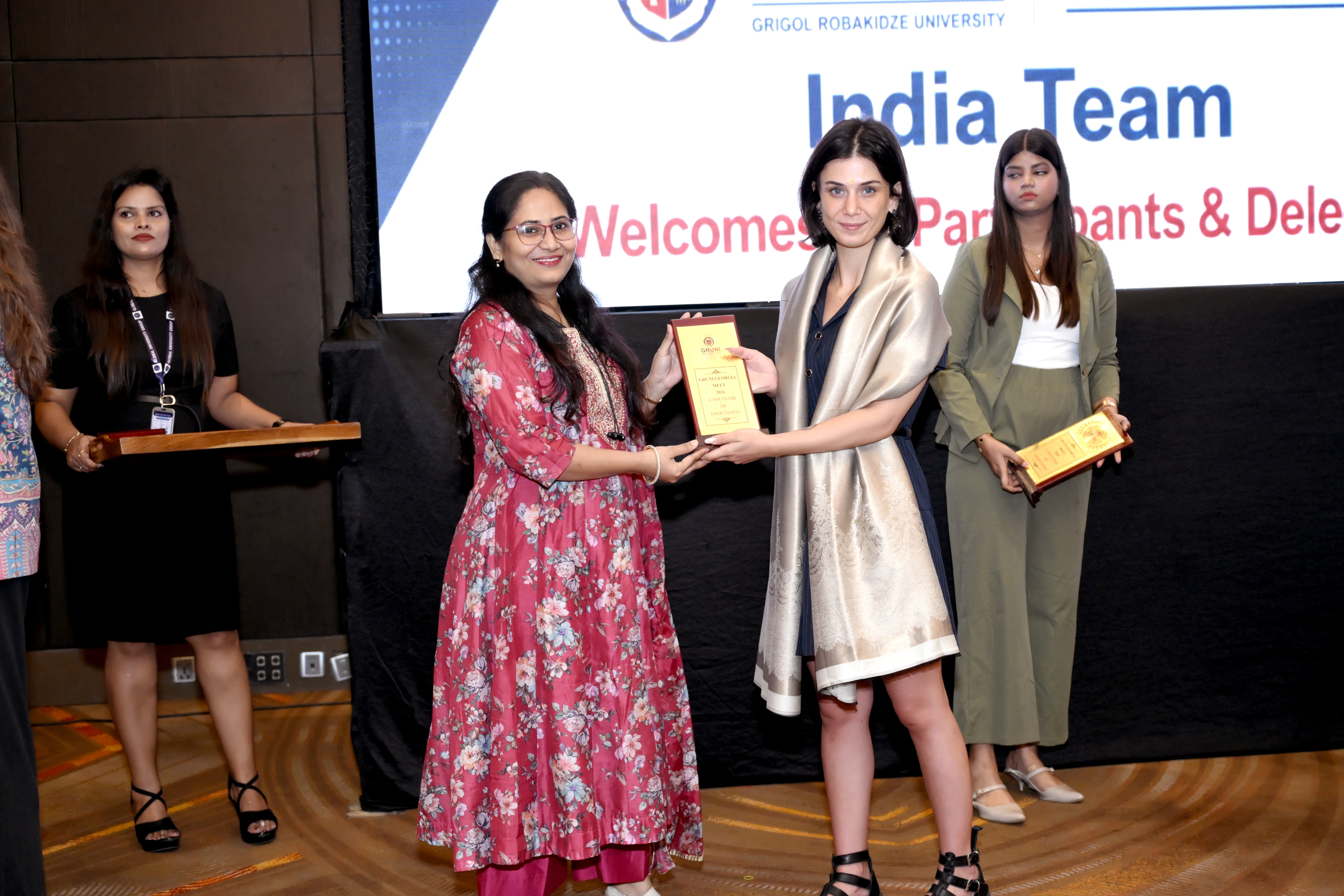 Felicitation by GRUNI University, Georgia