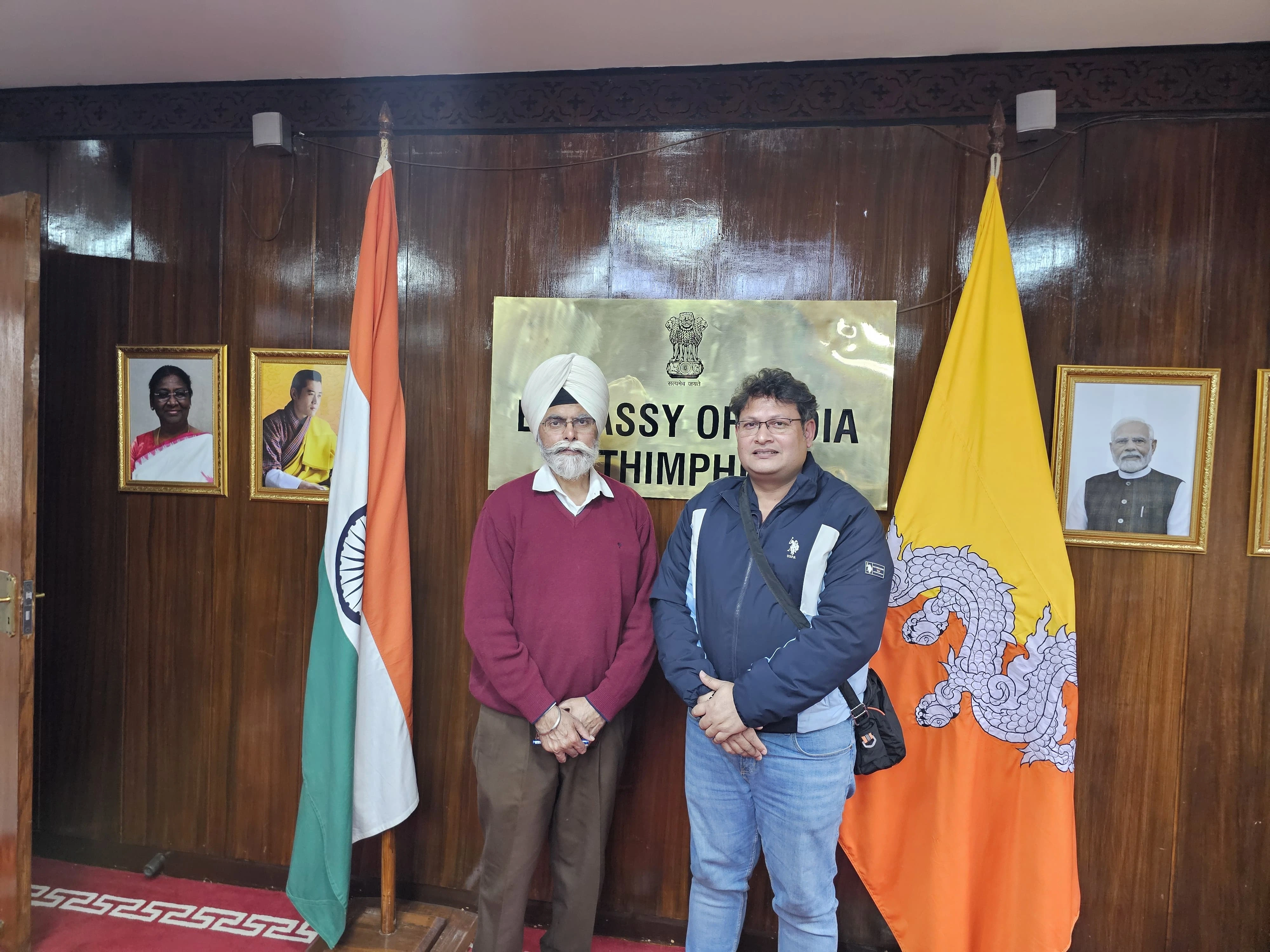 Meeting with the First Secretary at the Indian Embassy in Bhutan